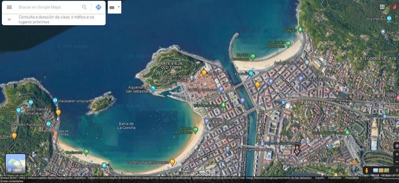 산세바스티안 Luminoso Atico En San-Sebastian 아파트 외부 사진